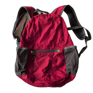 HIKPRO Red & Gray Durable Lightweight Packable Backpack Water Resistant